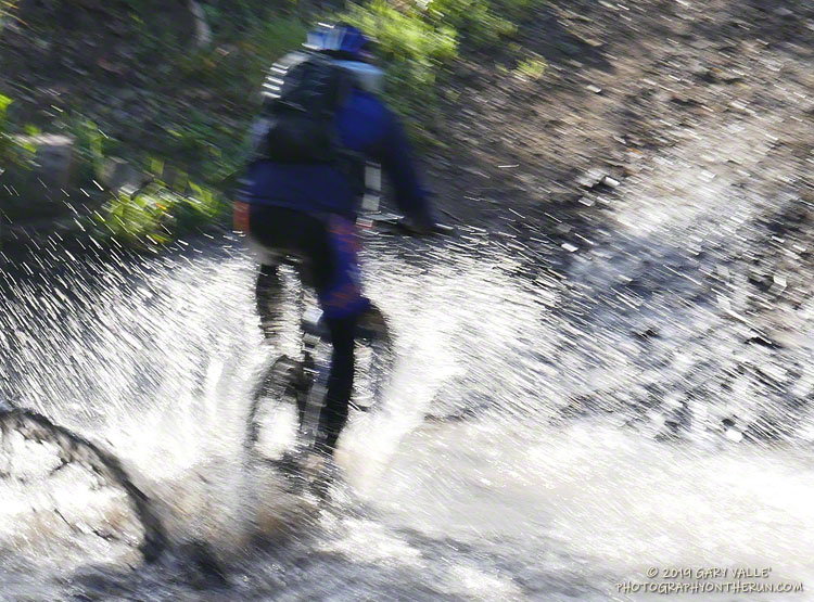 Just about every creek that can run is running. There were many "get-your-feet-wet" creek crossings!